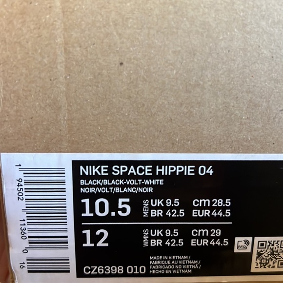 Nike Men's Space Hippie 04 Black/White Sneaker Size 10.5 New in Box! - Picture 6 of 8